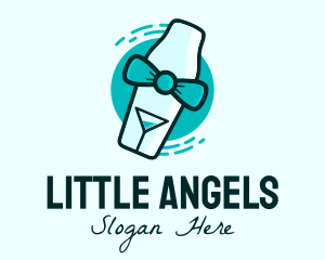 Bow Tie Cocktail Shaker logo design