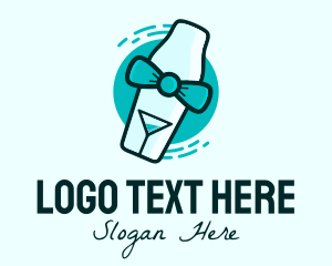 Tequila - Bow Tie Cocktail Shaker logo design