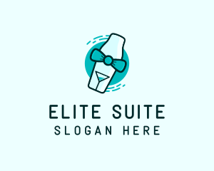 Bow Tie Cocktail Shaker logo design