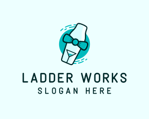 Bow Tie Cocktail Shaker logo design