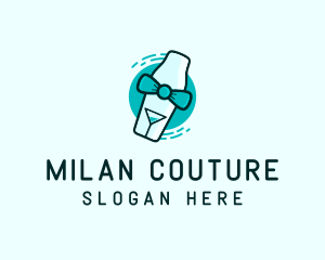 Bow Tie Cocktail Shaker logo design