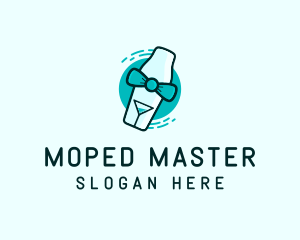 Bow Tie Cocktail Shaker logo design