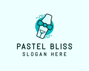 Bow Tie Cocktail Shaker logo design