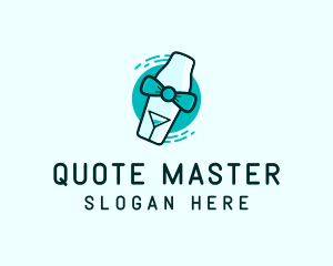 Bow Tie Cocktail Shaker logo design