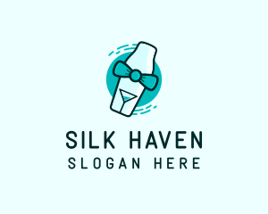 Bow Tie Cocktail Shaker logo design