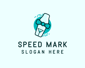 Bow Tie Cocktail Shaker logo design