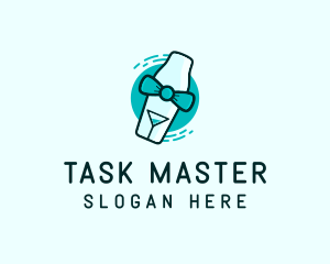 Bow Tie Cocktail Shaker logo design