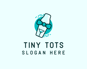 Bow Tie Cocktail Shaker logo design