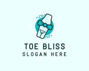 Bow Tie Cocktail Shaker logo design