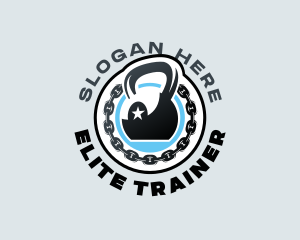 Kettlebell Gym Workout logo design