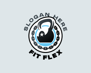 Workout - Kettlebell Gym Workout logo design