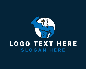 Bodybuilder - Fitness Eagle Gym logo design