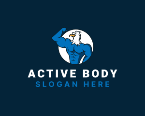 Physical - Fitness Eagle Gym logo design