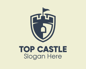 Medieval Castle Shield Logo