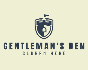 Medieval Castle Shield logo design