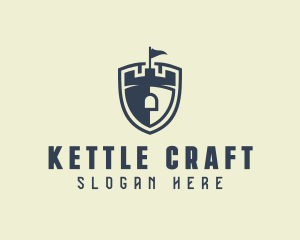 Medieval Castle Shield logo design