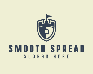 Medieval Castle Shield logo design