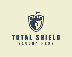 Medieval Castle Shield logo design