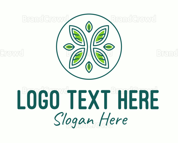 Green Eco Organic Circle Logo