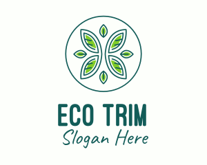 Green Eco Organic Circle  logo design