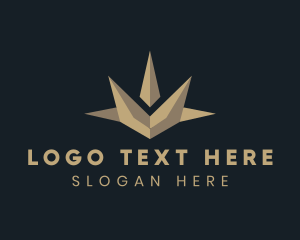 Pageant - Golden Deluxe Crown Jewel logo design