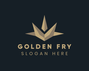 Golden Deluxe Crown Jewel logo design