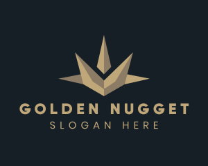 Golden Deluxe Crown Jewel logo design