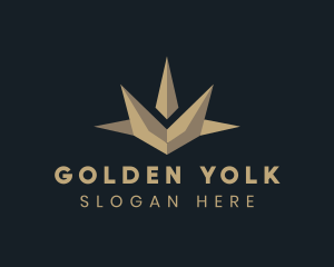 Golden Deluxe Crown Jewel logo design