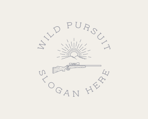 Hunting - Hunting Weapon Gun logo design