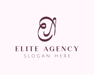 Fashion Letter EA Monogram logo design