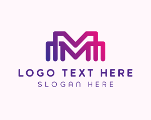 Construction - Generic Multimedia Letter M logo design