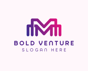 Venture - Generic Multimedia Letter M logo design