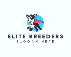 Cape Superhero Dog logo design