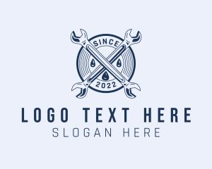 Badge - Plumbing Wrench Tools logo design