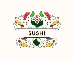 Oriental Sushi Restaurant logo design