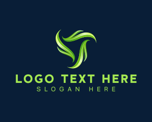 Plant - Natural Leaf Lawn logo design