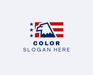 Association - United States Eagle Flag logo design