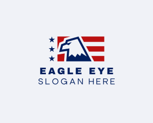 United States Eagle Flag logo design