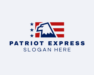 Nationalist - United States Eagle Flag logo design