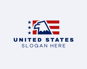 United States Eagle Flag logo design
