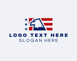 Flag - United States Eagle Flag logo design