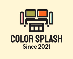 Colorful Sofa Furniture logo design