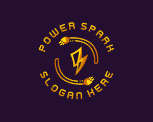 Electrical - Plug Lightning Electricity logo design