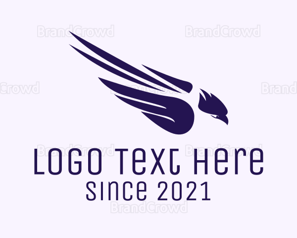 Violet Flying Eagle Logo