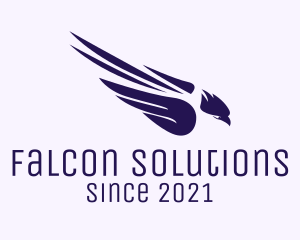 Violet Flying Eagle logo design