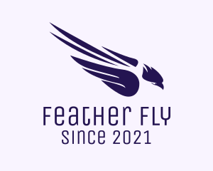 Violet Flying Eagle logo design