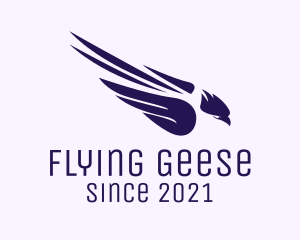 Violet Flying Eagle logo design