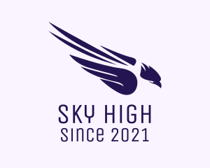 Violet Flying Eagle logo design