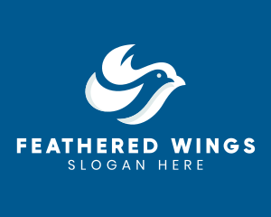 Pigeon - Bird Dove Freedom logo design