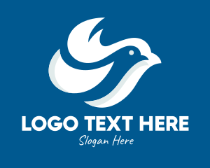 White - White Dove Freedom logo design